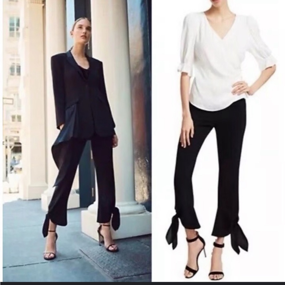 Cinq a Sept Nuluu Bow Pants Blank